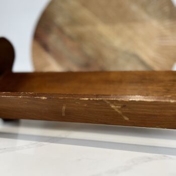 Handcrafted Vintage Wooden Book Stand, 6 of 6