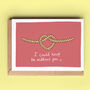 Love Knot Valentine Or Anniversary Card, thumbnail 1 of 2