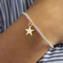 Personalised Gold Plated Star Beaded Charm Bracelet, thumbnail 1 of 10