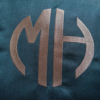Circle Monogram Cushion Cover With Contrasting Trim, 2 of 7