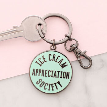 'Ice Cream Appreciation Society' Enamel Keyring, 5 of 5