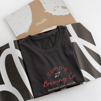 ‘Cupids Brewing Co’ T Shirt For Valentines Day, 3 of 5