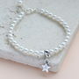 Personalised Star Pearl Bracelet, thumbnail 1 of 5