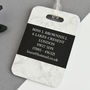 Personalised Marble Luggage Tag, thumbnail 3 of 3