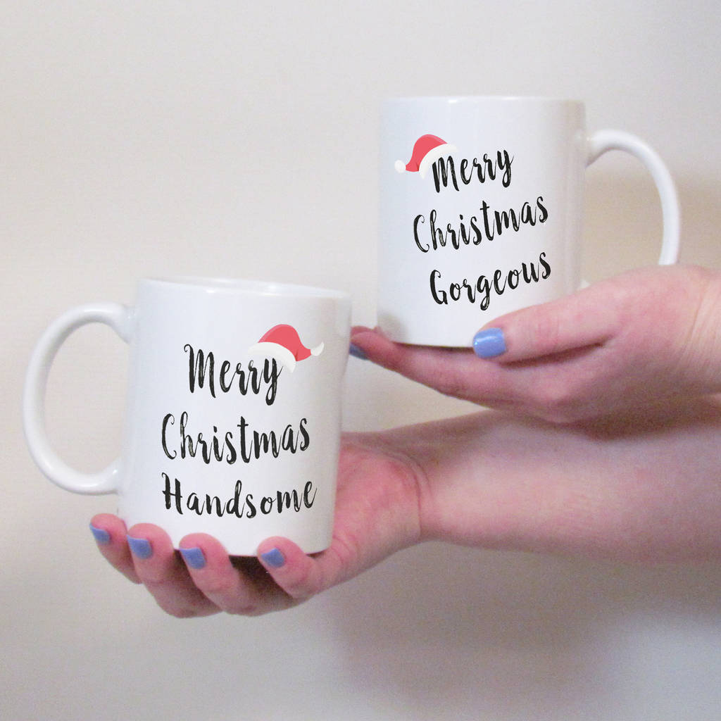 Merry Christmas His And Hers Mug Set By Perfect Personalised Gifts 