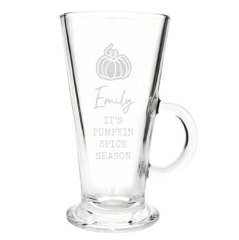 Personalised Pumpkin Latte Glass, 4 of 5