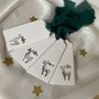 Gift Place Setting Tags With Hand Frayed Ribbon, thumbnail 2 of 5