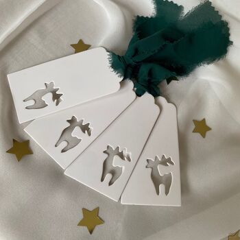 Gift Place Setting Tags With Hand Frayed Ribbon, 2 of 5