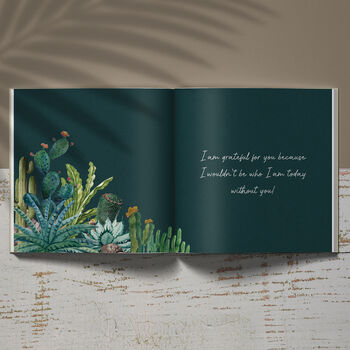Personalised 'Reasons Why' Book Cacti Design, 3 of 12