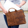 Personalised Leather Laptop Bag 13 Inch, thumbnail 1 of 12