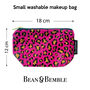 Makeup And Cosmetic Bag Gift Set Hot Pink Leopard Print, thumbnail 2 of 12