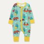 Organic Cotton Zip Up Baby Romper With Canoeing Print, thumbnail 1 of 6
