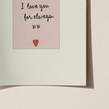 Personalised Love Notes Print, 9 of 12