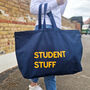 Student Stuff Oversized Tote Bag, thumbnail 1 of 12