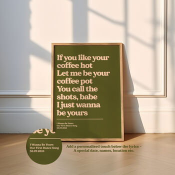 Custom Lyric Print, 4 of 12