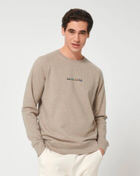 Custom Flag Organic Cotton Men’s Sweatshirt, 9 of 11