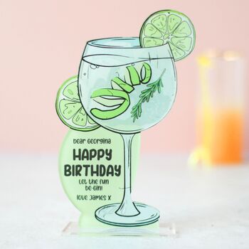 Personalised Cocktail Card, Gin And Tonic, 5 of 6