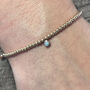 Diamond 14ct Red Gold Adjustable Friendship Bracelet, thumbnail 4 of 7