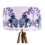 Chinoiserie Elephants, Pink And Blue Lampshade, thumbnail 9 of 9