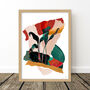 Colourful Abstract Leaf Silhouette Print, thumbnail 5 of 8