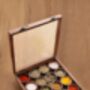 Wooden Handcrafted Spice Box With 16 Round Compartments, thumbnail 3 of 4