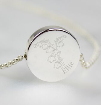 Personalised Birth Flower Necklace And Box, 7 of 7