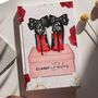 Personalised Black Heels Scented Valentines Card Gift Boxed, thumbnail 6 of 10