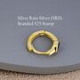 Sapphire Blue Single Pear Cut Cz Huggie Hoop, thumbnail 8 of 11