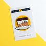 'Coffee And A Friend' Enamel Pin Badge, thumbnail 4 of 5