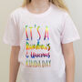 'It's A Rainbows And Unicorns Kinda Day' Kids T Shirt, thumbnail 8 of 9