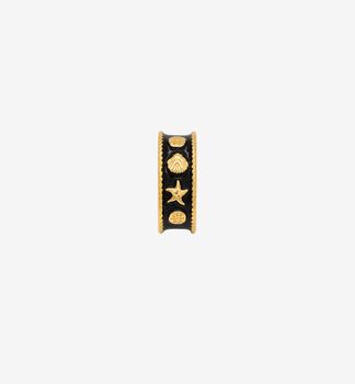 Kin Black And Gold Shell Ring, 4 of 6
