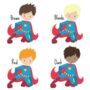 Personalised Superhero/Supergirl Notebook Bundle, thumbnail 4 of 5