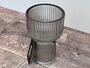 Grey Tinted Ribbed Tea Light Holder, thumbnail 2 of 3