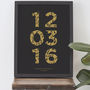 Personalised Floral Numbers Anniversary Print, thumbnail 1 of 6