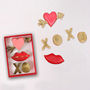 Love Heart And Kisses Cookie Cutters, thumbnail 3 of 4