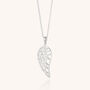 Angel Wing Necklace Sterling Silver, thumbnail 2 of 4