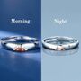 His/Her Adjustable Couple Moon And Sun Promise Rings, thumbnail 4 of 4