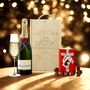 Personalised Moët And Chandon Champagne Gift Box With Luxury Belgian Chocolates 75cl, thumbnail 1 of 4