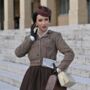 Utility Jacket In Brown Houndstooth Vintage 1940s Style, thumbnail 1 of 3