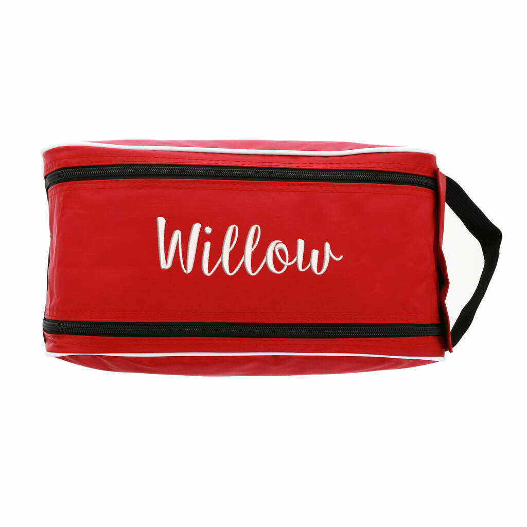 Add Your Own Name Custom Boot Bag 103 Designs Personalised Football Boot Bag Red 