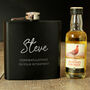 Personalised Hipflask And Whisky Miniature Set, thumbnail 1 of 6