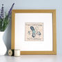 Personalised Blue Flower Birthday Card For Her, thumbnail 5 of 12