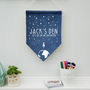 Personalised Child's Denim Space Pennant, thumbnail 2 of 4