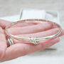 Personalised Sterling Silver Bangle For Her, thumbnail 1 of 6