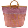 Tengua: Orange, And Purple Stripe Woven Laundry Basket, thumbnail 1 of 4