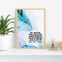 For I Know The Plans Watercolour Print Jeremiah 29:11, thumbnail 4 of 6