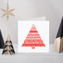 Handmade Letterpress Christmas Tree Card Or Pack, thumbnail 1 of 2