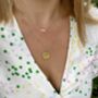 Tiny Gold Star Necklace, thumbnail 3 of 11