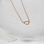 Verona Gold Plated Love Heart Necklace, thumbnail 1 of 6
