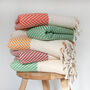 Herringbone Soft Cotton Throw Blankets, thumbnail 11 of 12